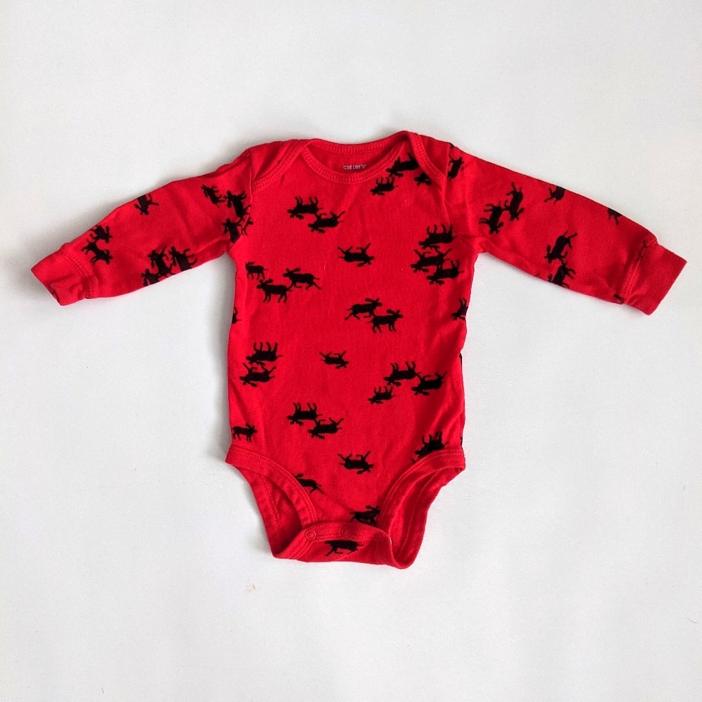 Carter's Moose Long Sleeve Onesie Bodysuit